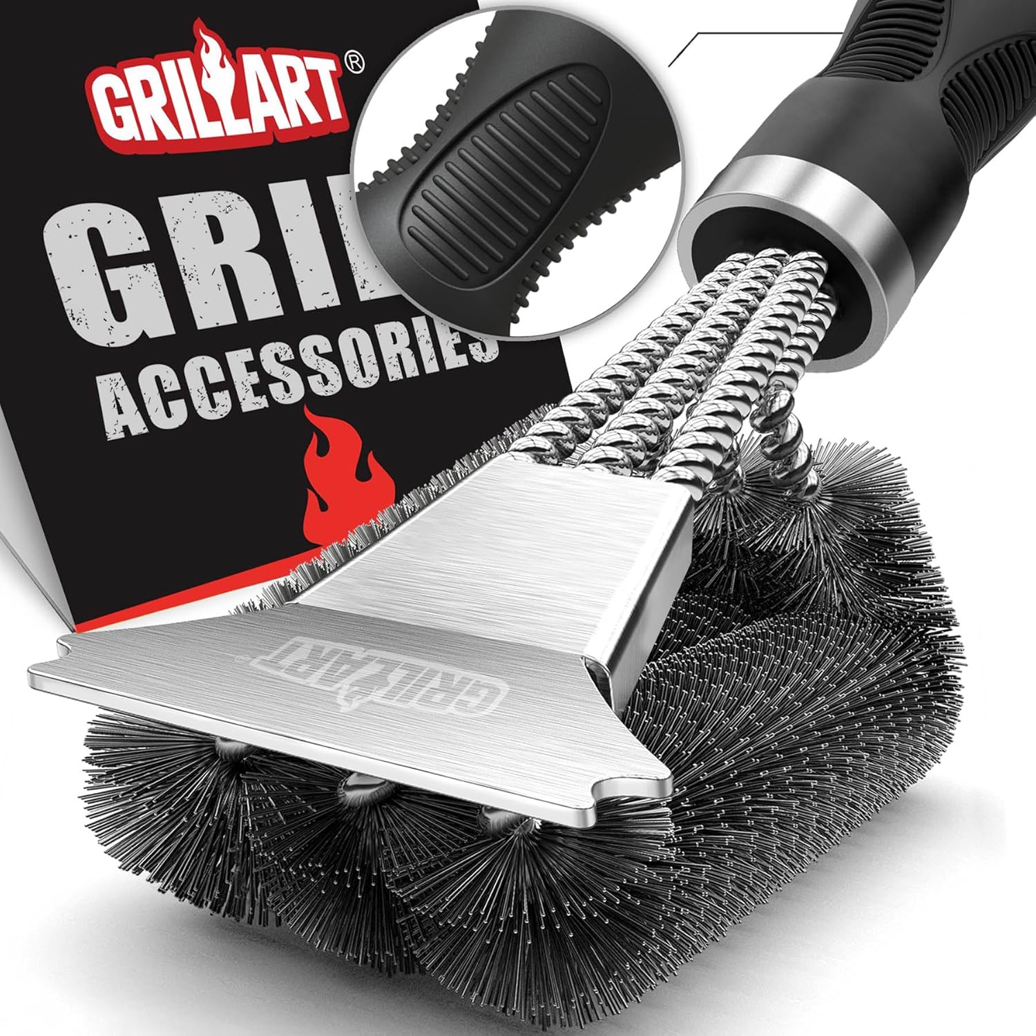 GRILLART Grill Brush and Scraper