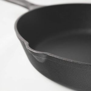 Commercial CHEF Pre-Seasoned Cast Iron Skillet with Removable Silicone Handle, 8-Inch Cast Iron Panst Iron Pan - Image 4