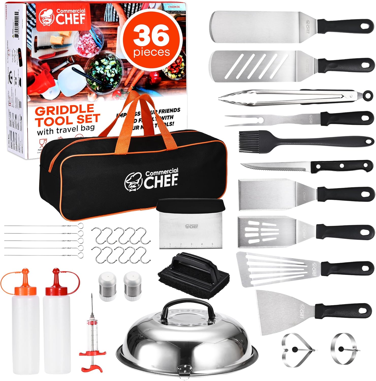 Commercial Chef 36PC Griddle Accessories Kit