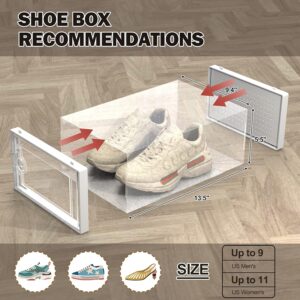 Hrrsaki Stackable Clear Shoe Storage Boxes - - Image 4