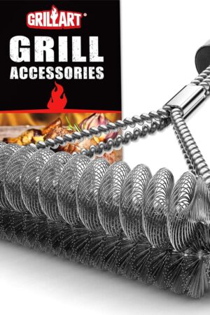 GRILLART Grill Brush [Wire + Helix] Combined