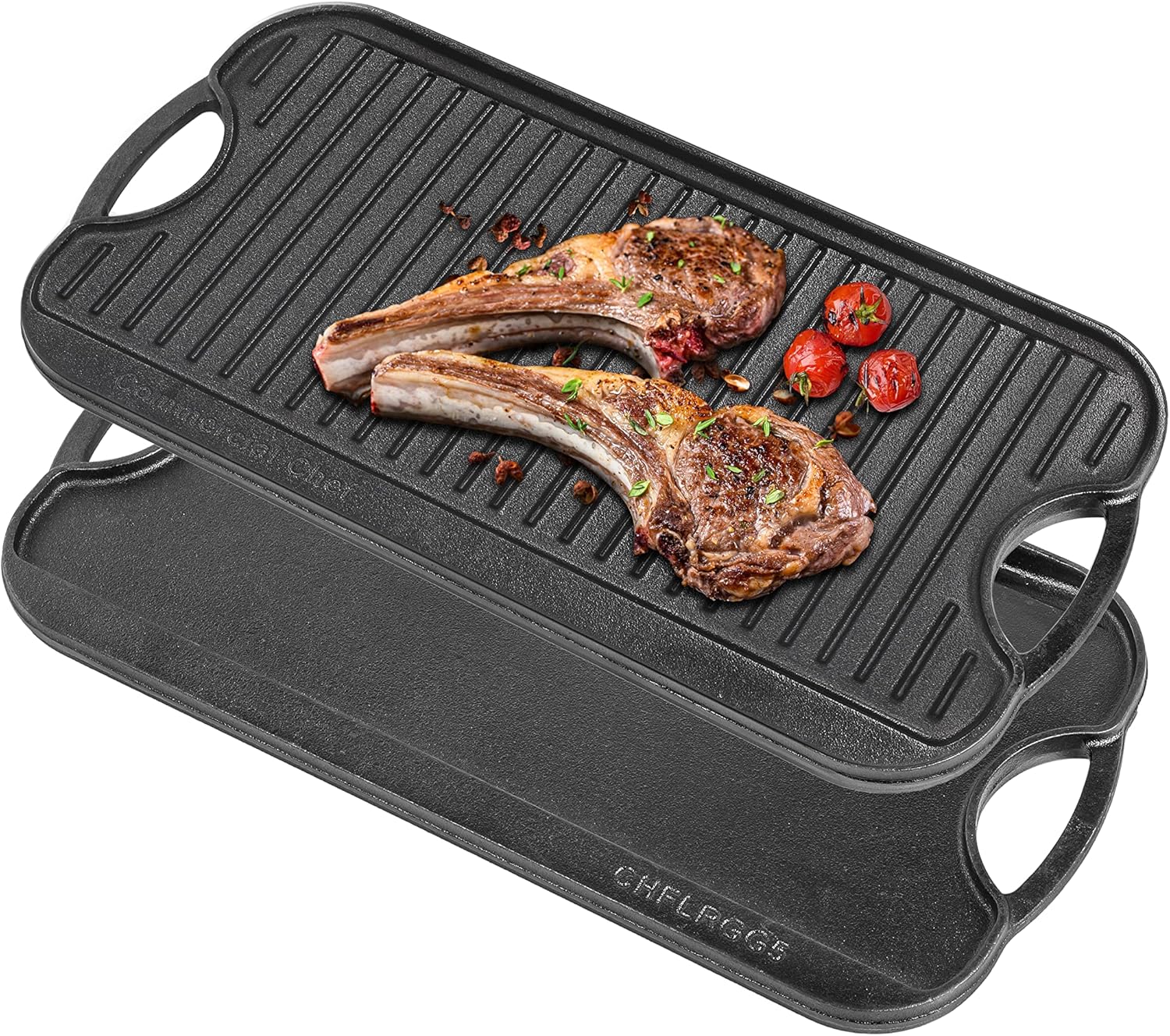 Commercial CHEF Cast Iron Griddle